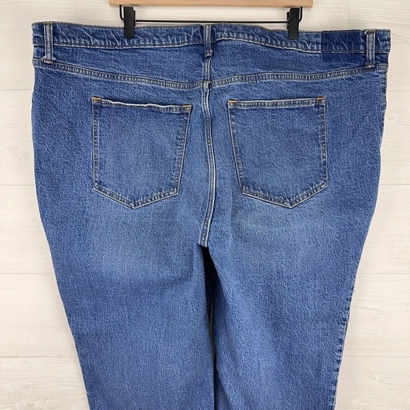 Abercrombie & Fitch The 90's Straight Ultra High Rise Jeans Blue Sz 37 / 24 Long - Picture 7 of 15